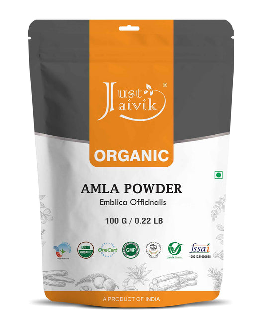 Just Jaivik Organic Amla Powder - 100gm - HNW GLOBAL