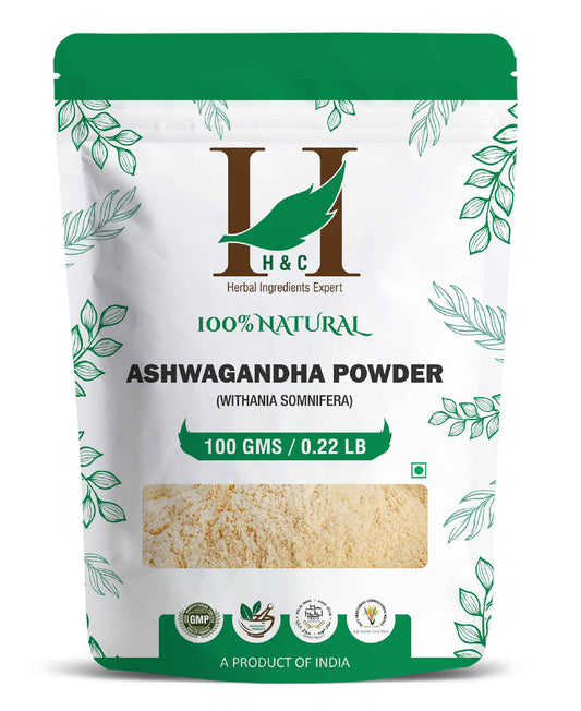 H&C Natural Ashwagandha Powder - 100gm - HNW GLOBAL