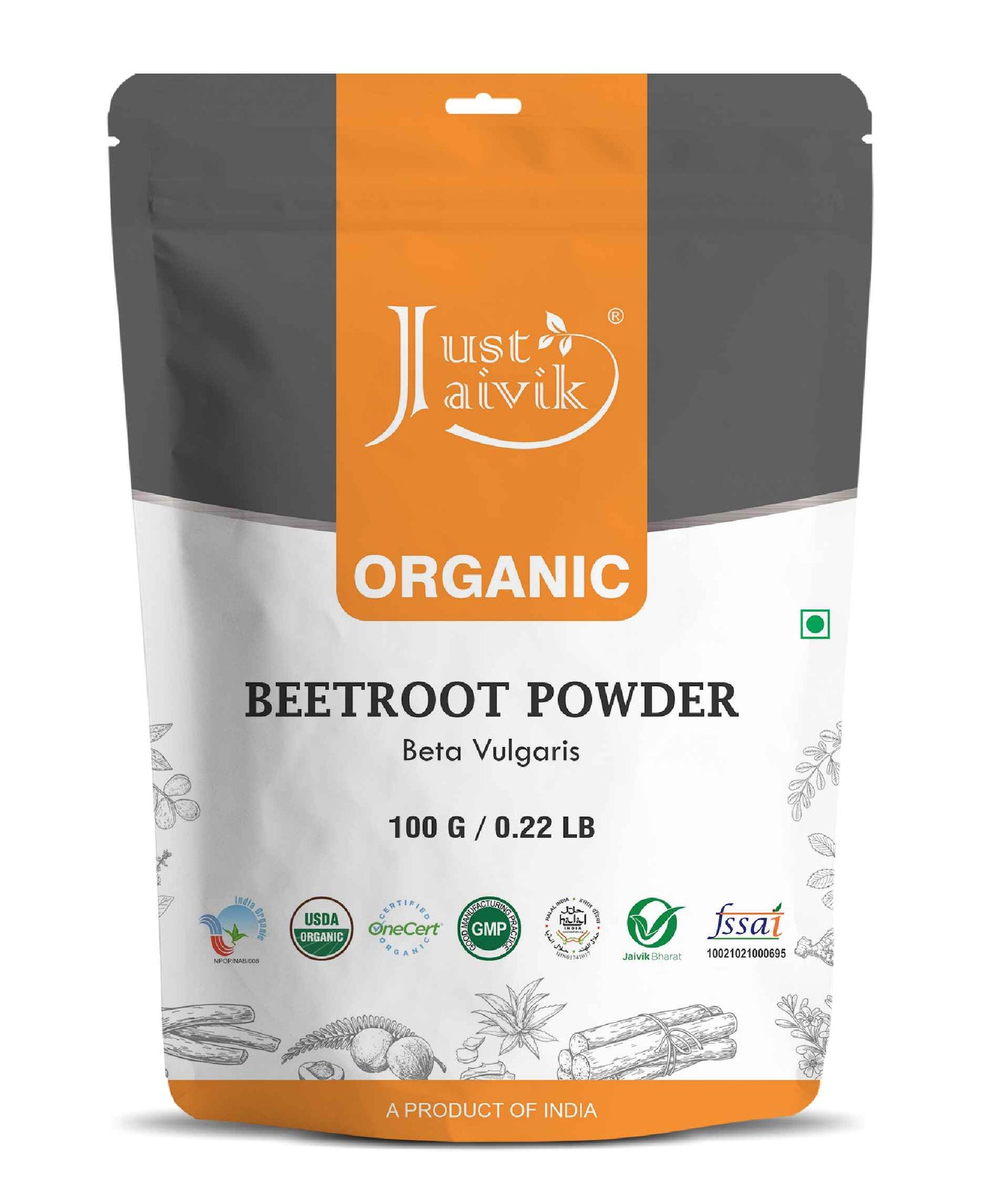 Just Jaivik Organic Beetroot Powder - 100gm