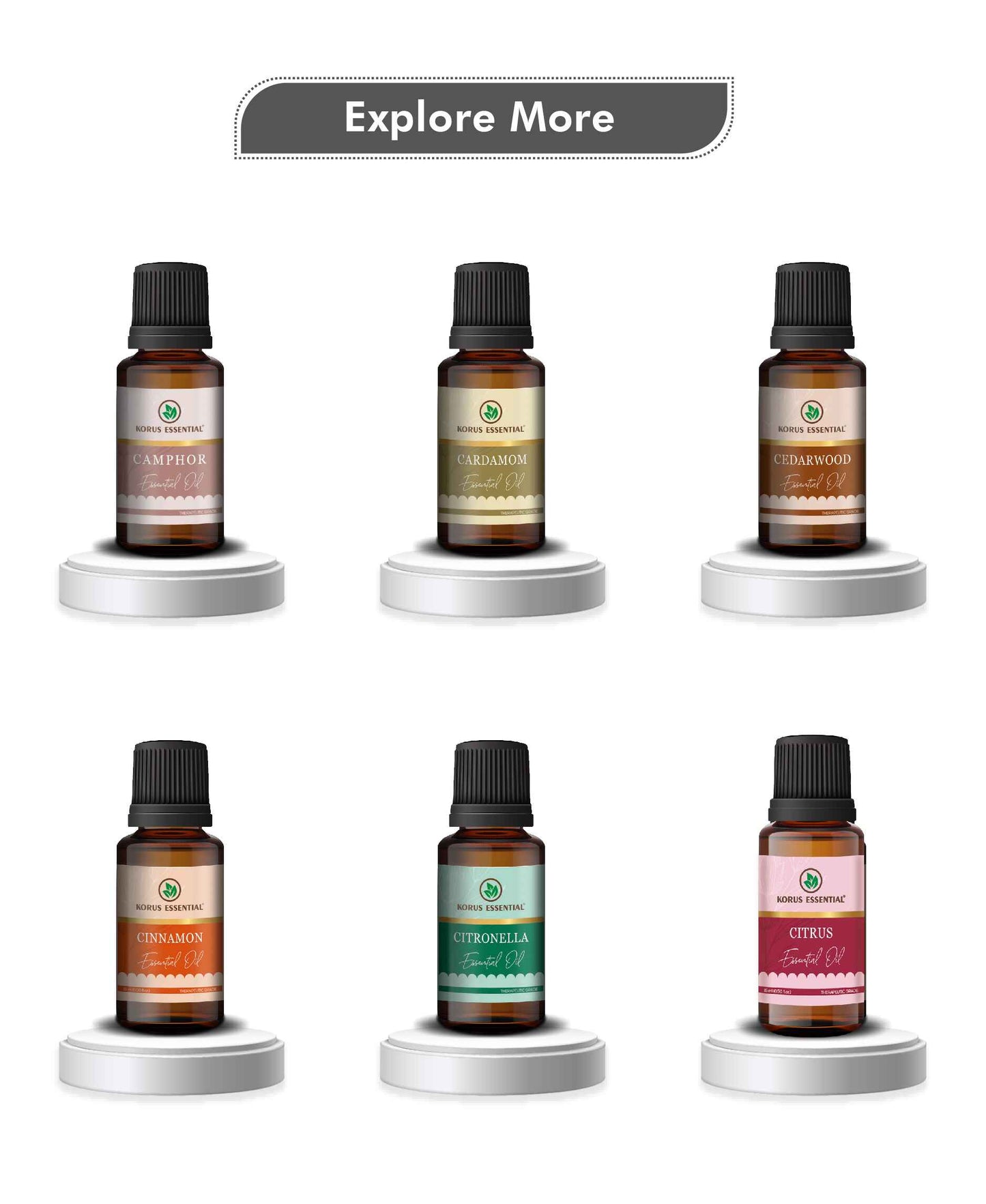 Korus Essential Black Pepper Essential Oil - 15ml - HNW GLOBAL