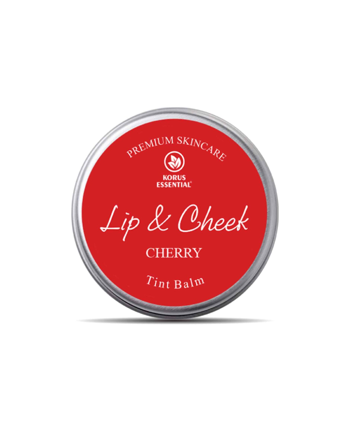 Korus Essential Cherry Lip & Cheek Tint Balm - 8 Grams