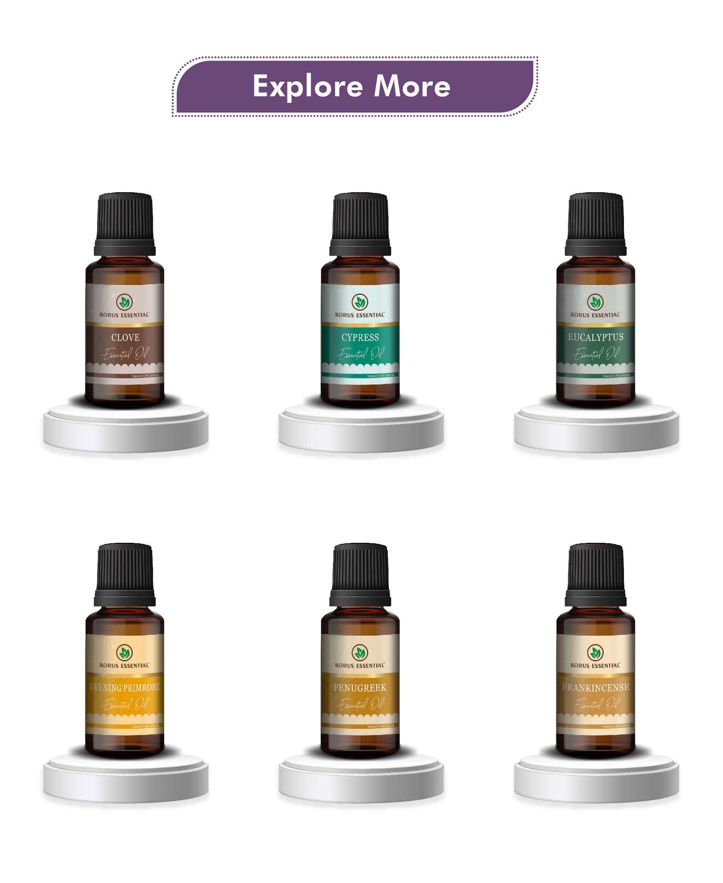 Korus Essential Clary Sage Essential Oil - 15ml - HNW GLOBAL