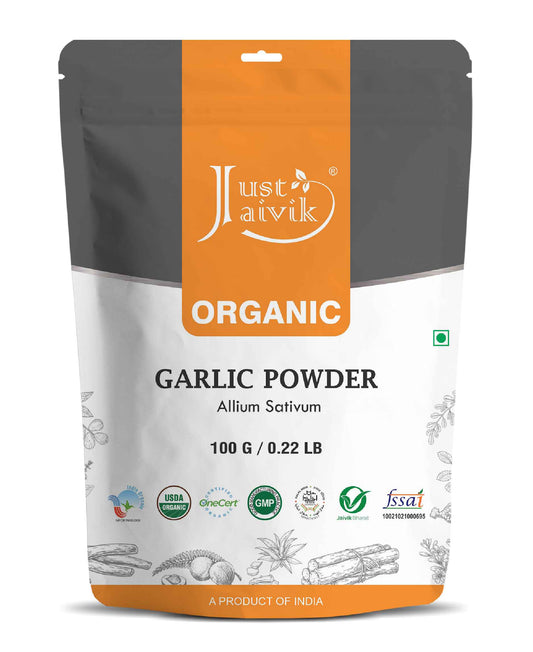 Just Jaivik Organic Garlic Powder - 100gm - HNW GLOBAL