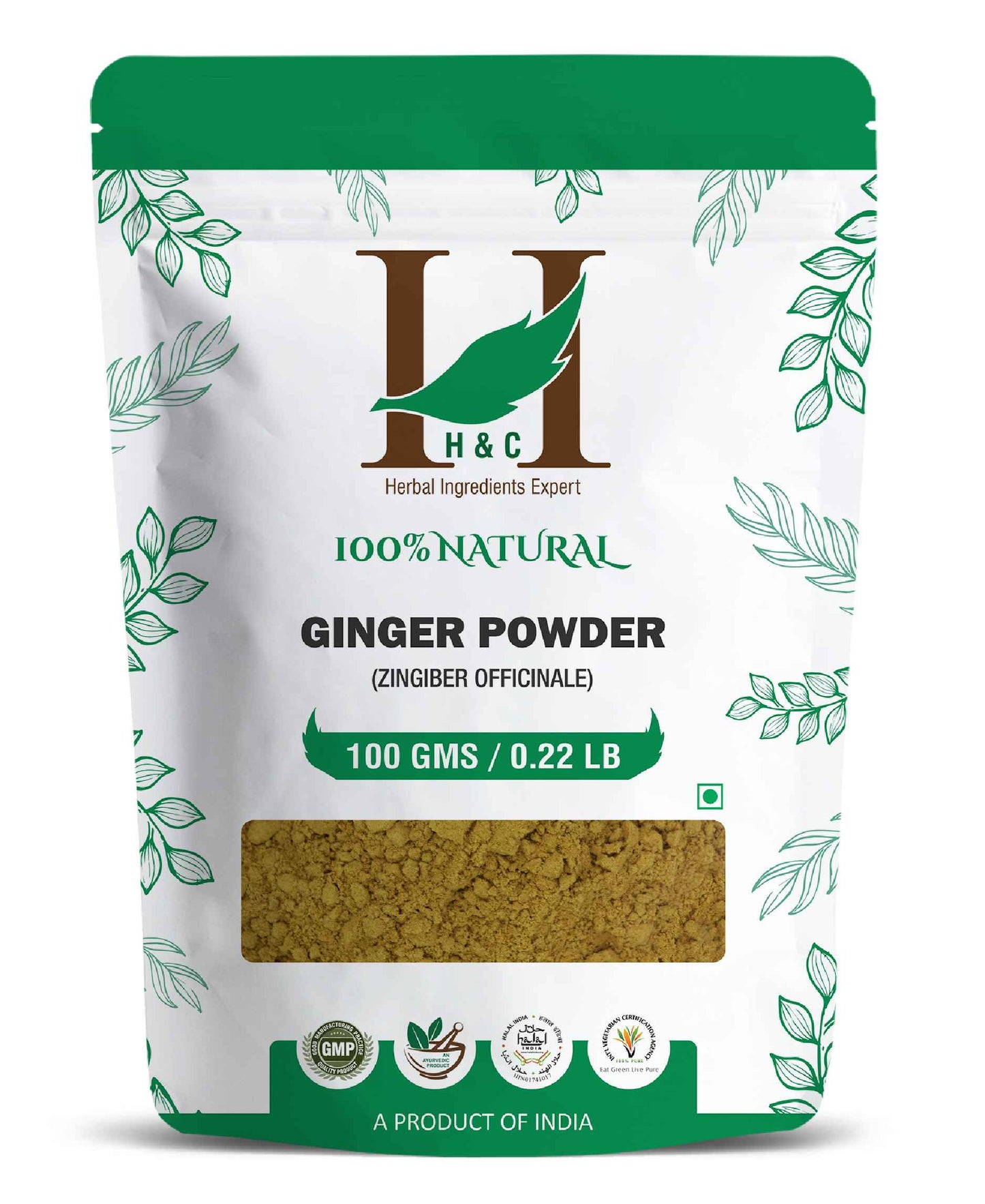H&C Natural Ginger Powder - 100gm