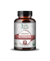 Just Jaivik Organic Gymnema Caplet - 750mg, 90 count - HNW GLOBAL