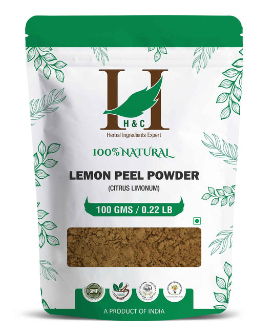 H&C Natural Lemon Peel Powder - Citrus Limonum - 100gm - HNW GLOBAL