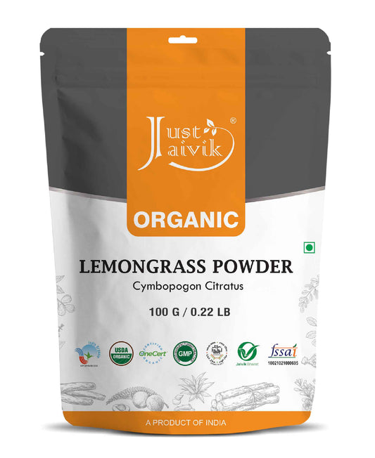 Just Jaivik Organic Lemongrass  Powder - 100gm - HNW GLOBAL