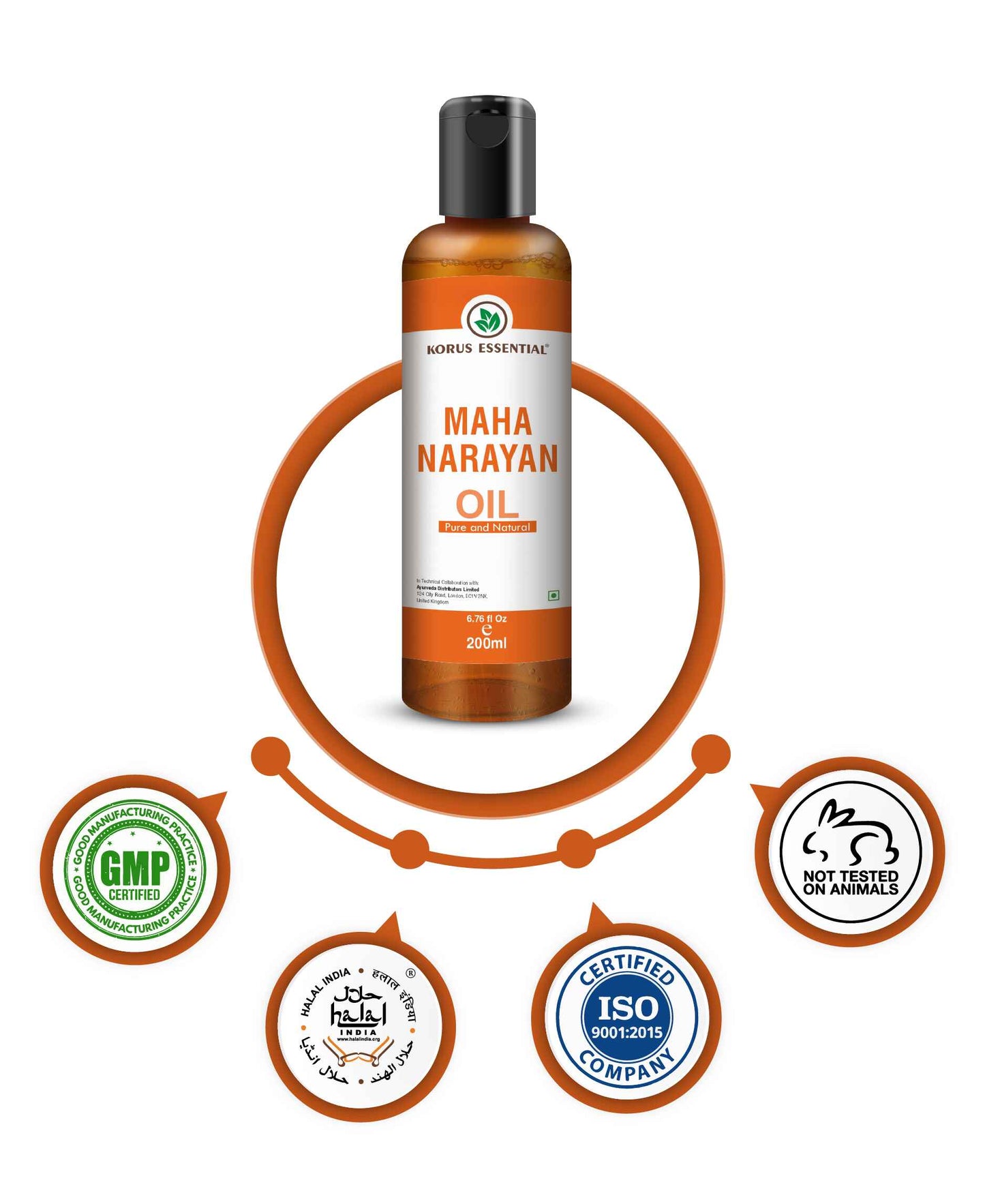 Korus Essential Mahanarayan Oil - 200ml - HNW GLOBAL