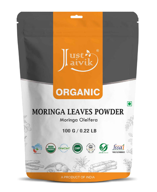 Just Jaivik Organic Moringa Powder - 100gm - HNW GLOBAL