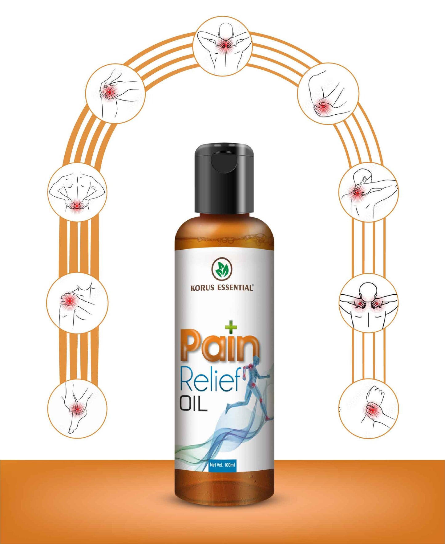 Korus Essential Pain Relief Oil 100ml - HNW GLOBAL