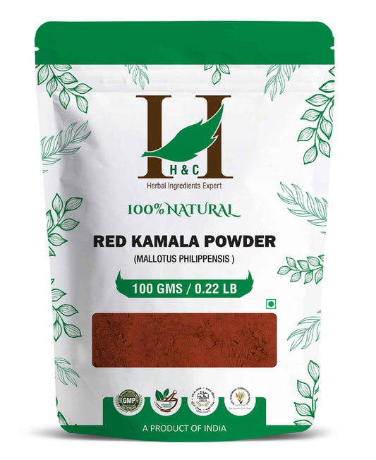 H&C Natural Red Kamala Powder - 100gm - HNW GLOBAL