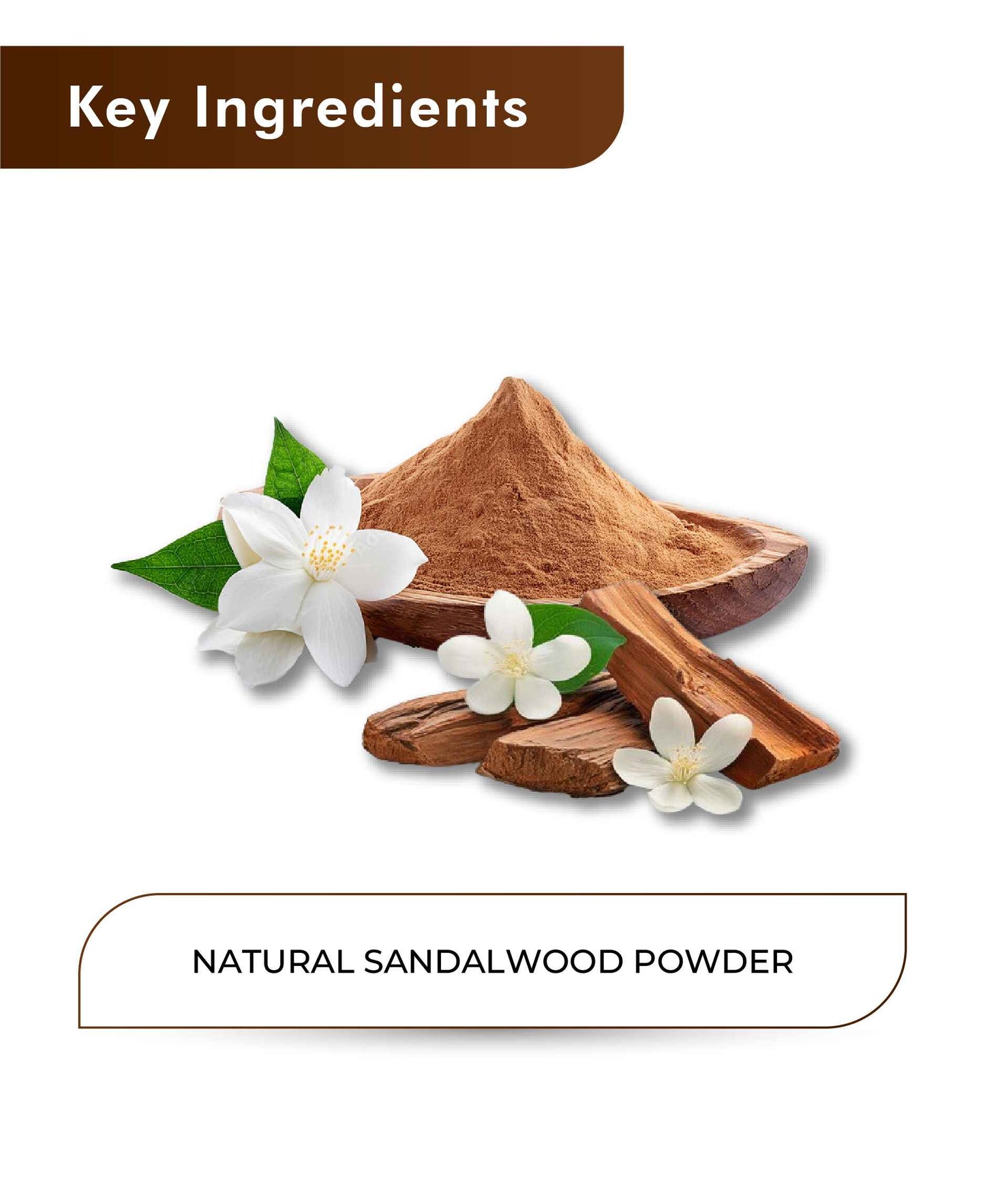 H&C Natural Sandalwood Powder / Santalum Album - 100gm