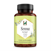 H&C Senna Leaves Caplets 750mg - Natural Laxative Supplement for Digestive Health - 150 Count