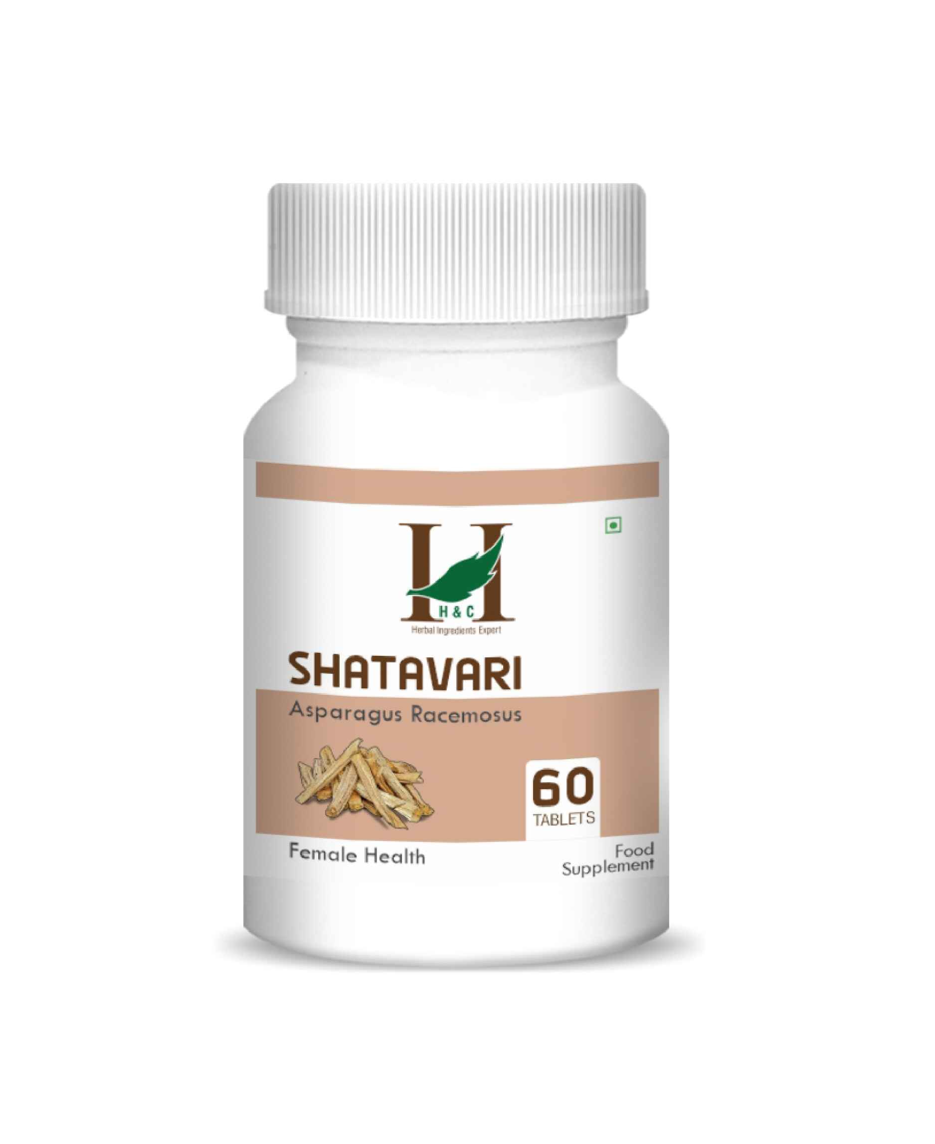 H&C Shatavari Tablet - 350mg , 60 Count - HNW GLOBAL