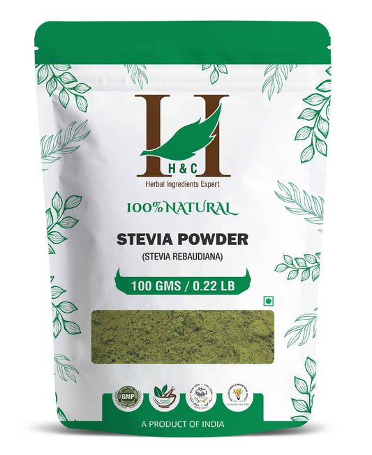 H&C Natural Stevia Leaves Powder / Stevia Rebaudiana - 100gm - HNW GLOBAL