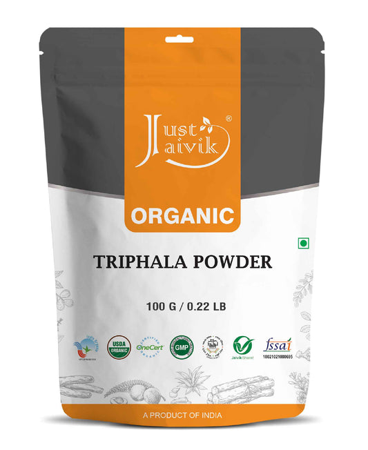 Just Jaivik Organic Triphala Powder - 100gm - HNW GLOBAL