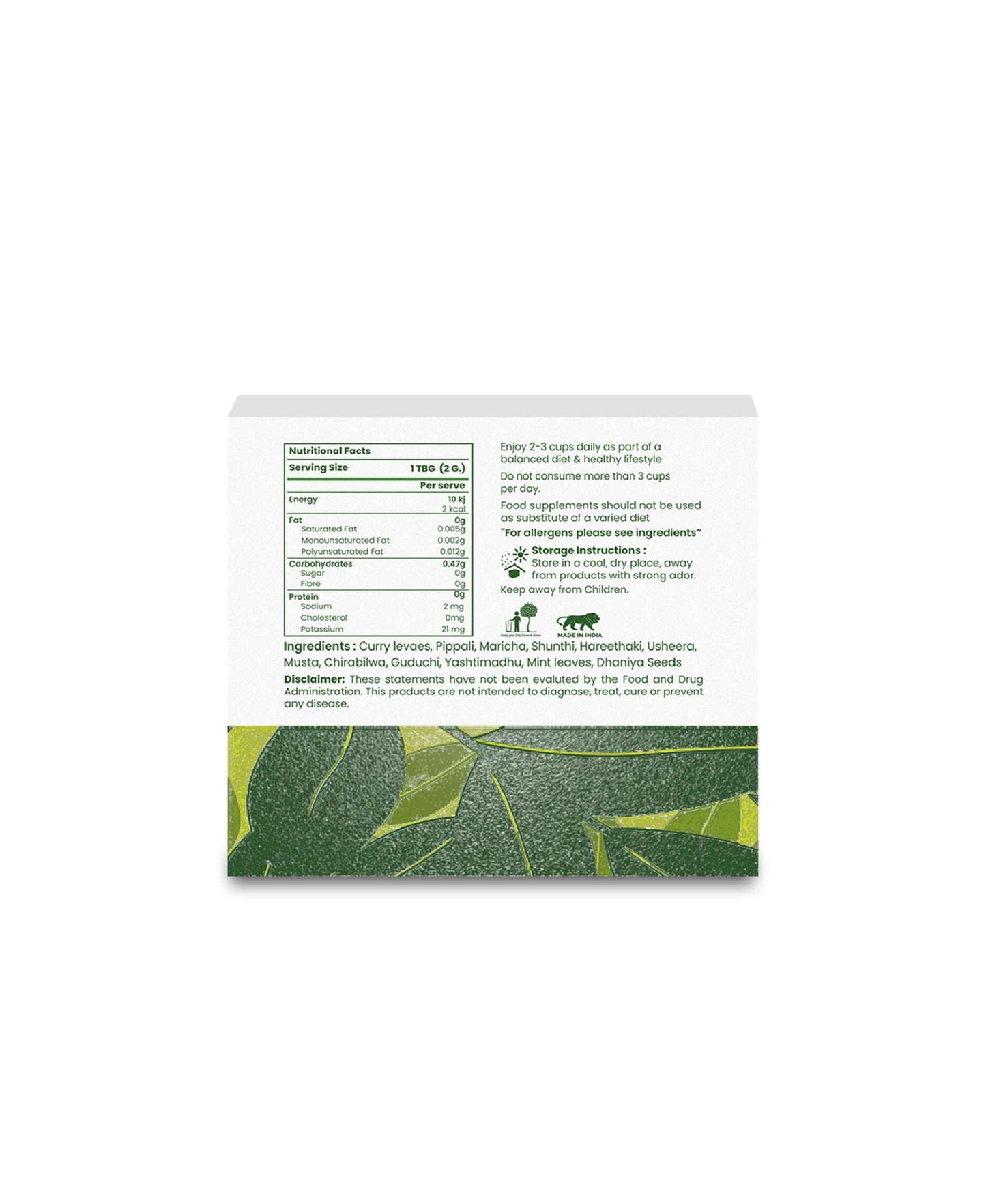 Shivamastu Tummy Tonic Herbal Tea - 20 Pyramid Teabags - By Shivamastu Ayurveda - HNW GLOBAL