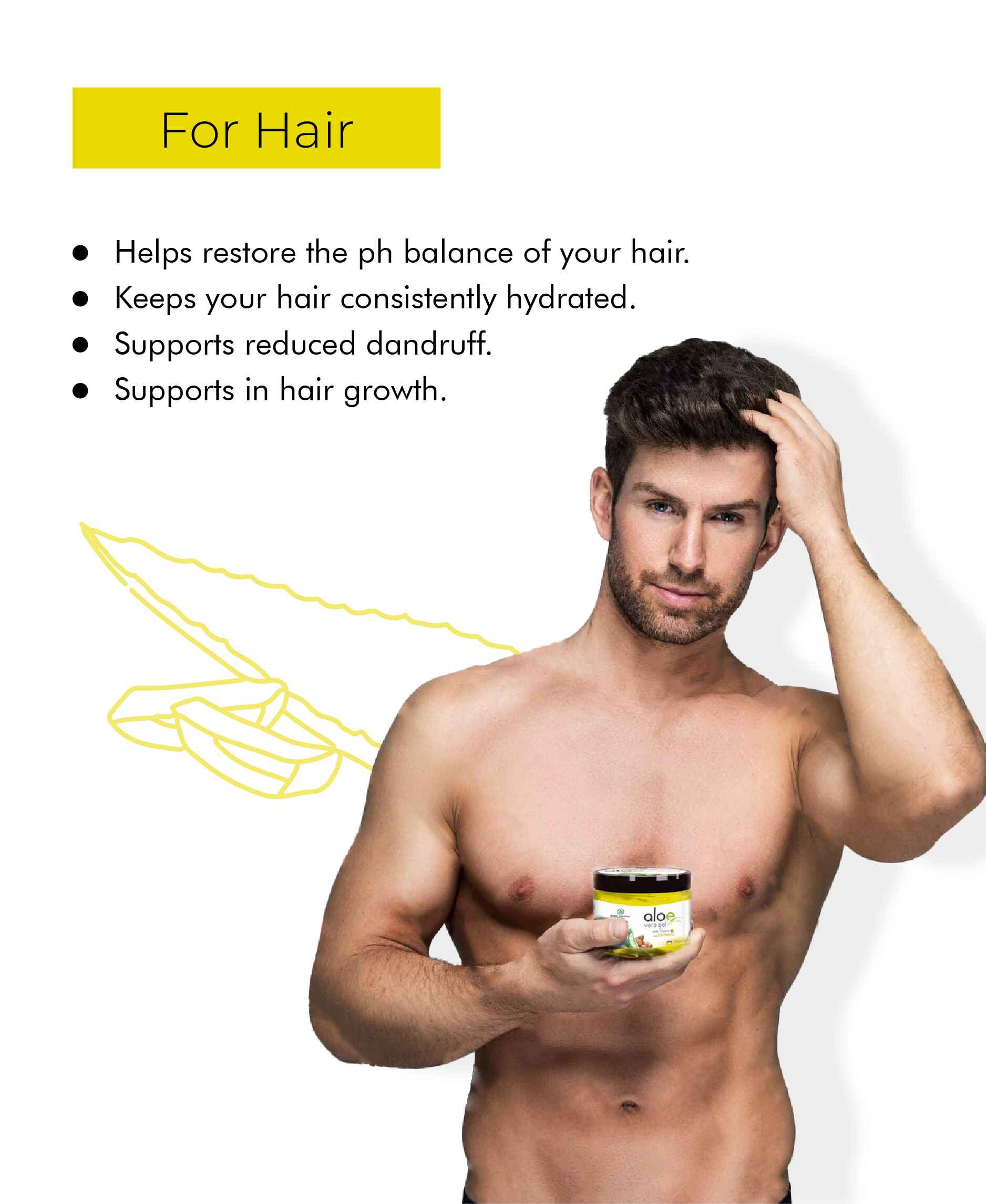 Korus Essential Aloe Vera Gel with Turmeric and Vitamin E - 200g Pack - HNW GLOBAL