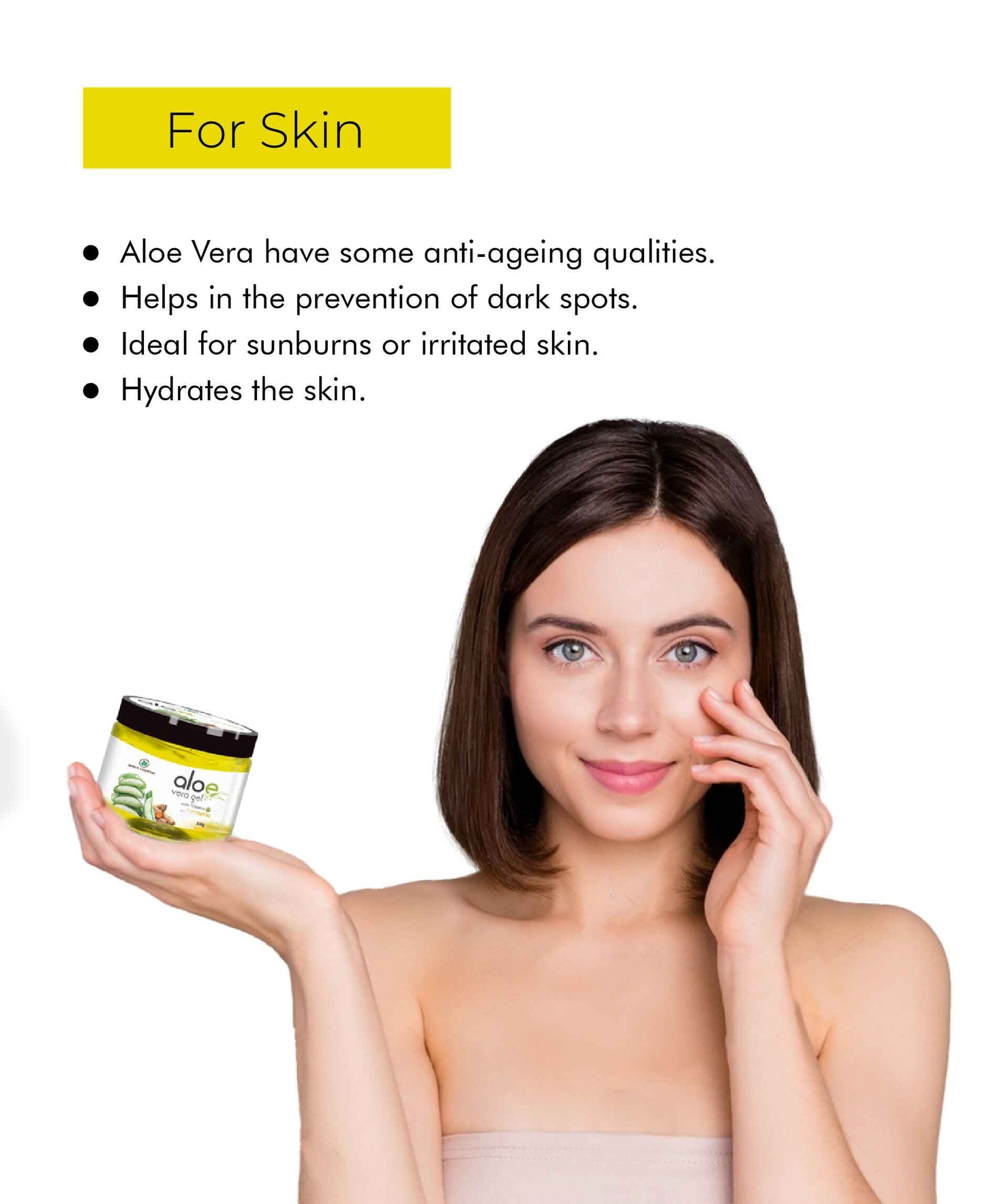 Korus Essential Aloe Vera Gel with Turmeric and Vitamin E - 200g Pack - HNW GLOBAL