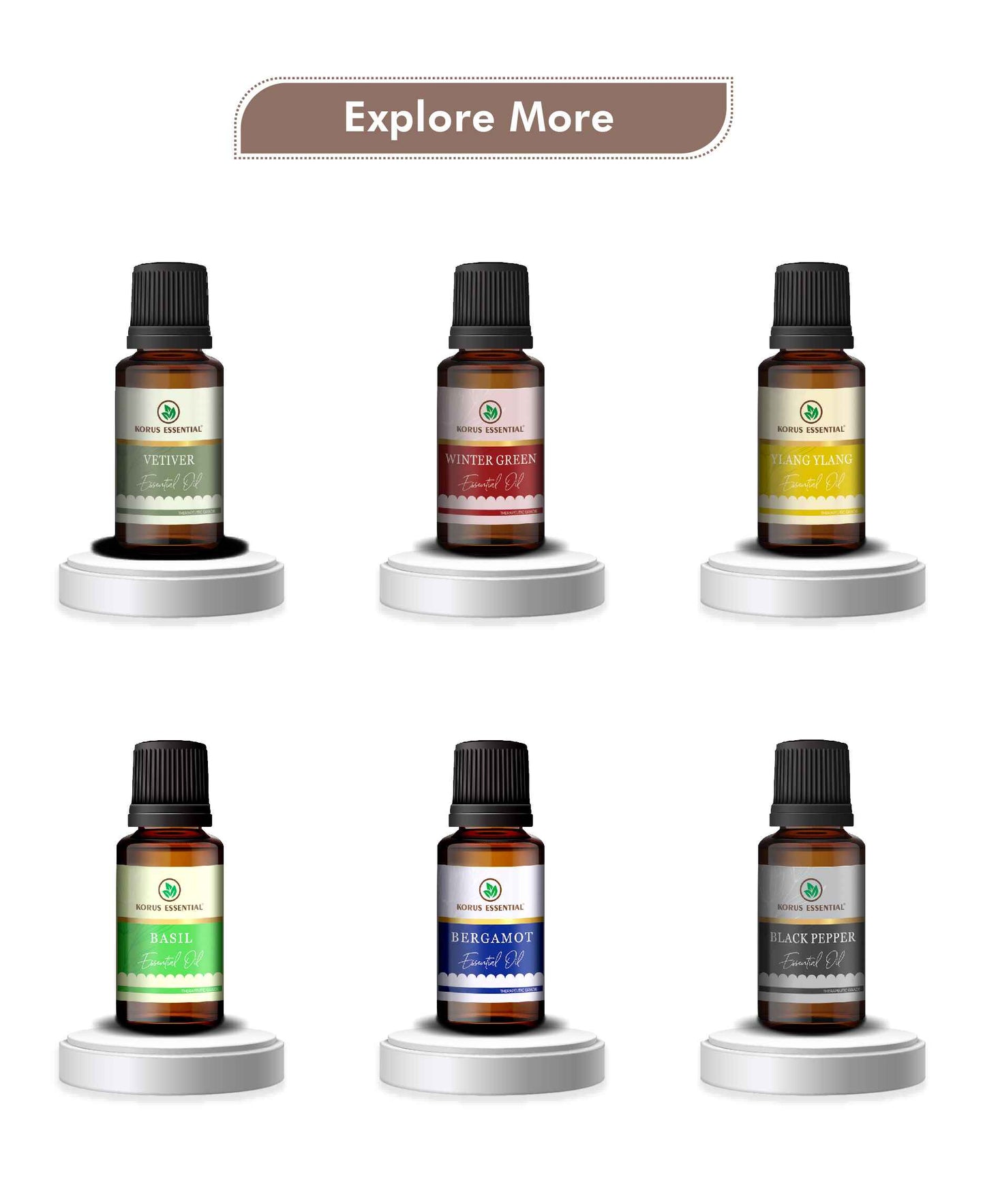 Korus Essential Vanilla Essential Oil - 15ml - HNW GLOBAL