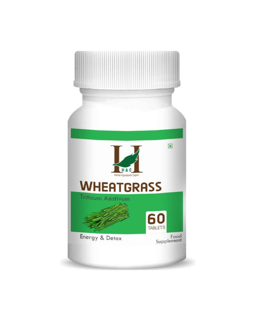 H&C wheatgrass Tablet - 350mg , 60 Count - HNW GLOBAL
