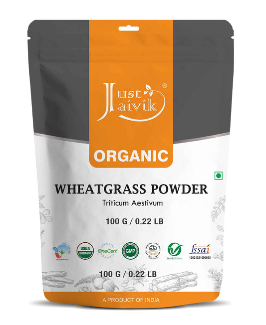 Just Jaivik Organic Wheatgrass Powder - 100gm - HNW GLOBAL