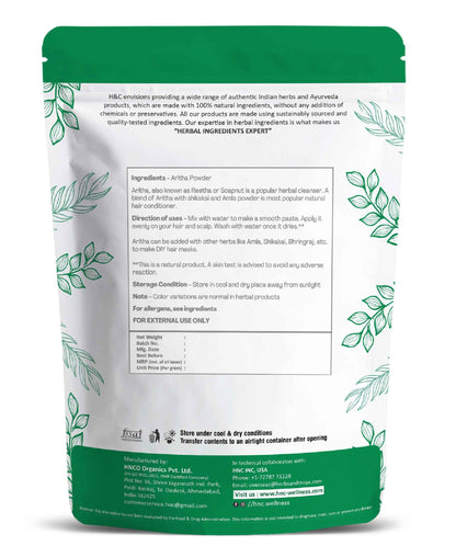 H&C Natural Aritha Powder - 100gm - HNW GLOBAL