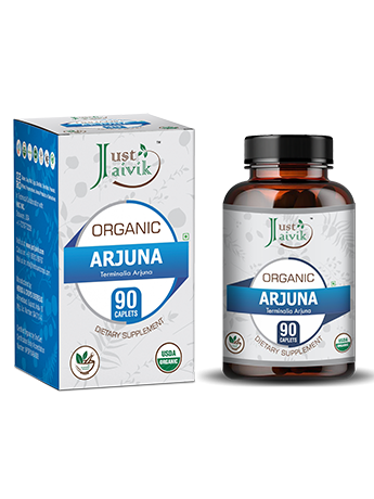 Organic Arjuna Caplet - 750mg, 90 count