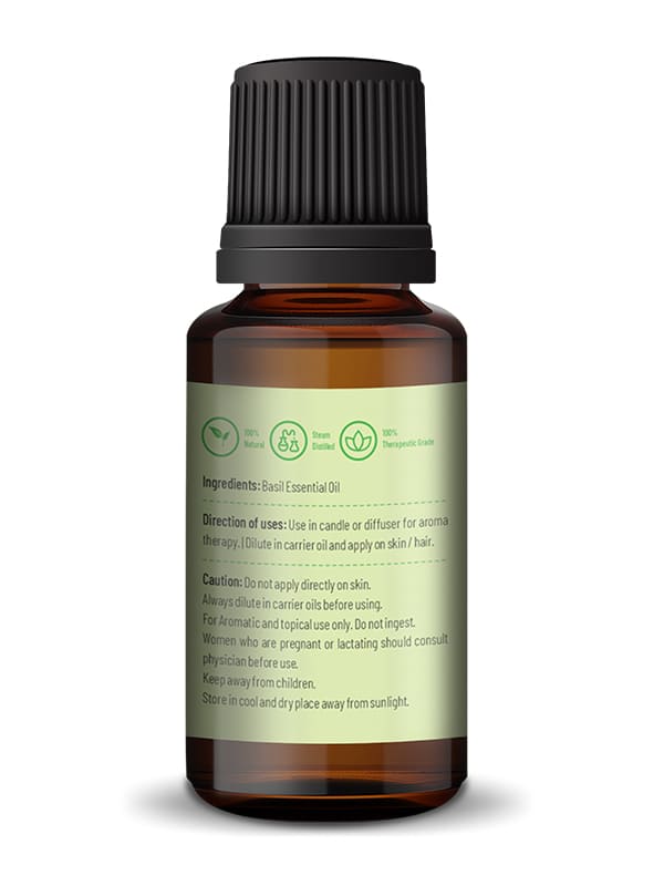 Basil Essential Oil - 15ml By Korus Essential