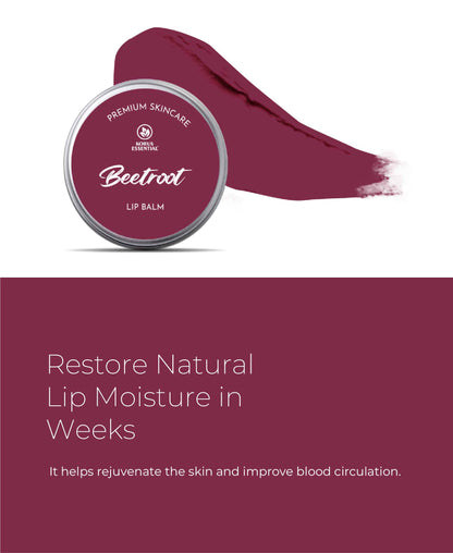 Korus Essential Beetroot Lip Balm with Shea Butter  - 8 Grams