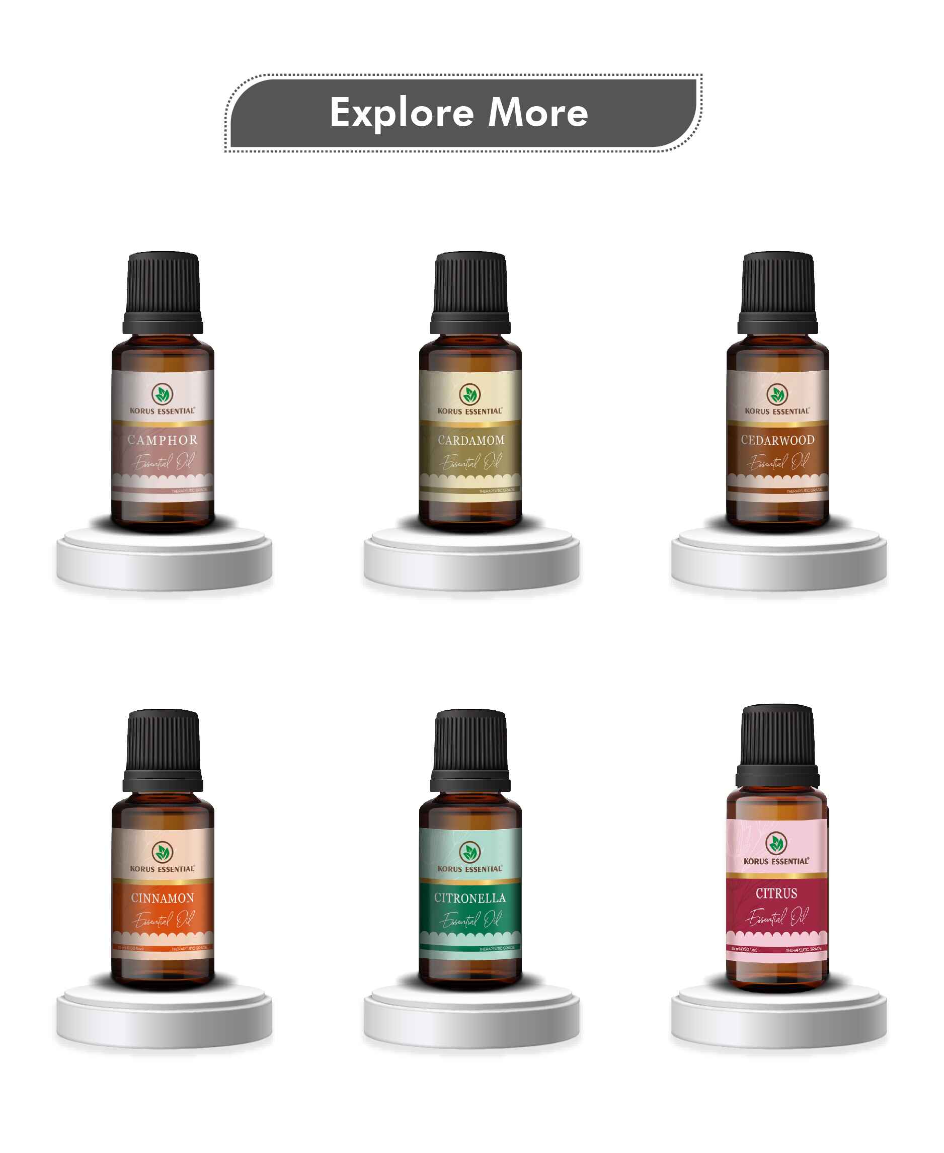 Korus Essential Black Pepper Essential Oil - 15ml - HNW GLOBAL