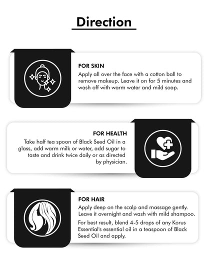 Korus Essential Black Seed Oil - 200ml - HNW GLOBAL