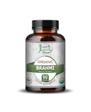 Just Jaivik Organic Brahmi Caplet - 750mg, 90 count - HNW GLOBAL