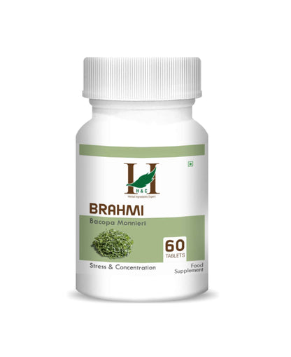 H&C Brahmi Tablet - 350mg , 60 Count - HNW GLOBAL