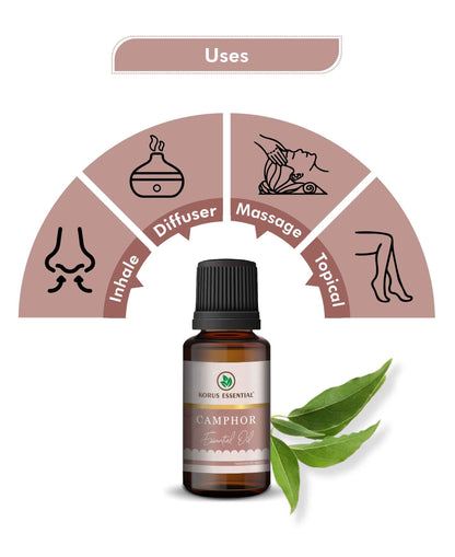 Korus Essential Camphor Essential Oil - 15ml - HNW GLOBAL