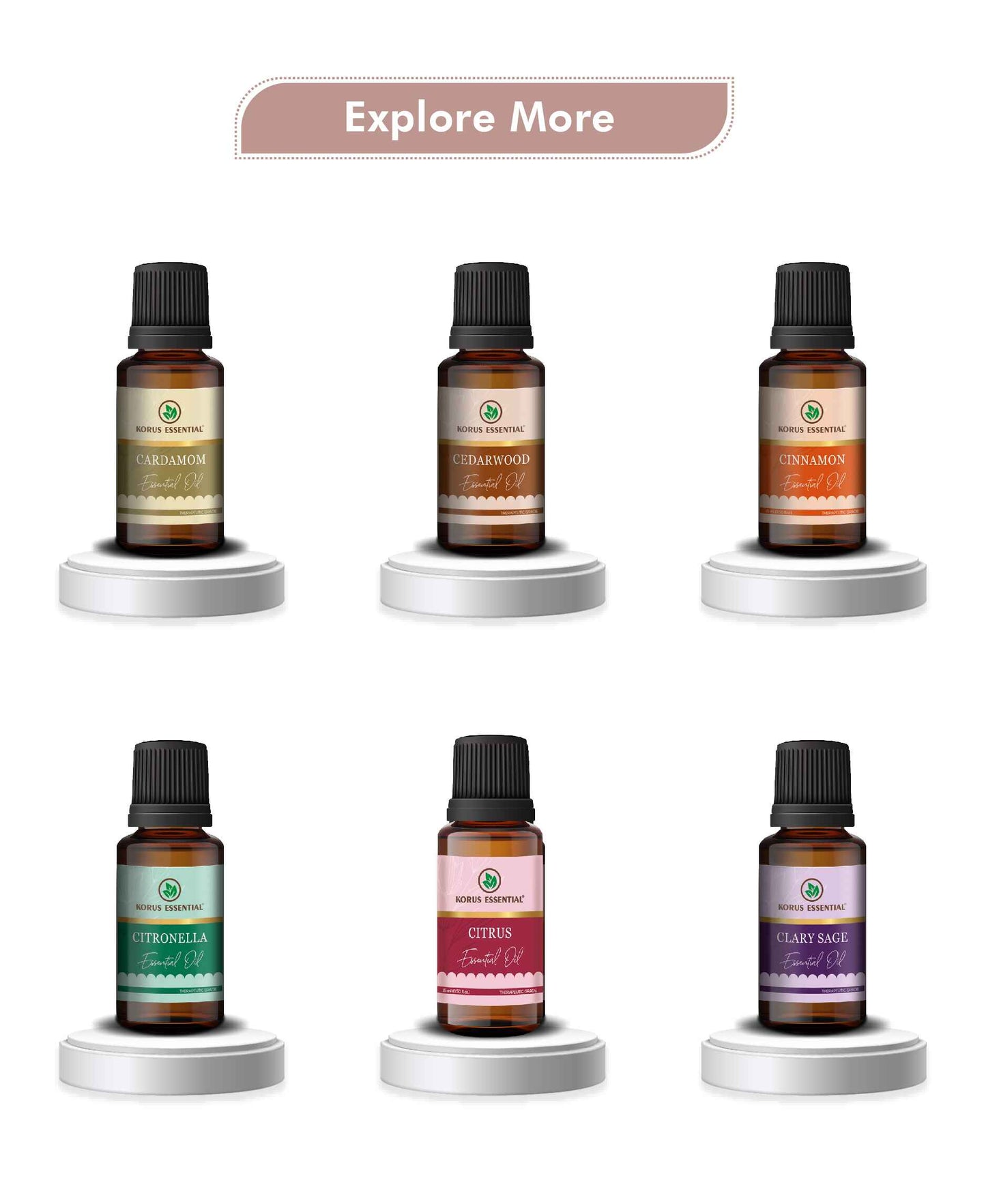 Korus Essential Camphor Essential Oil - 15ml - HNW GLOBAL