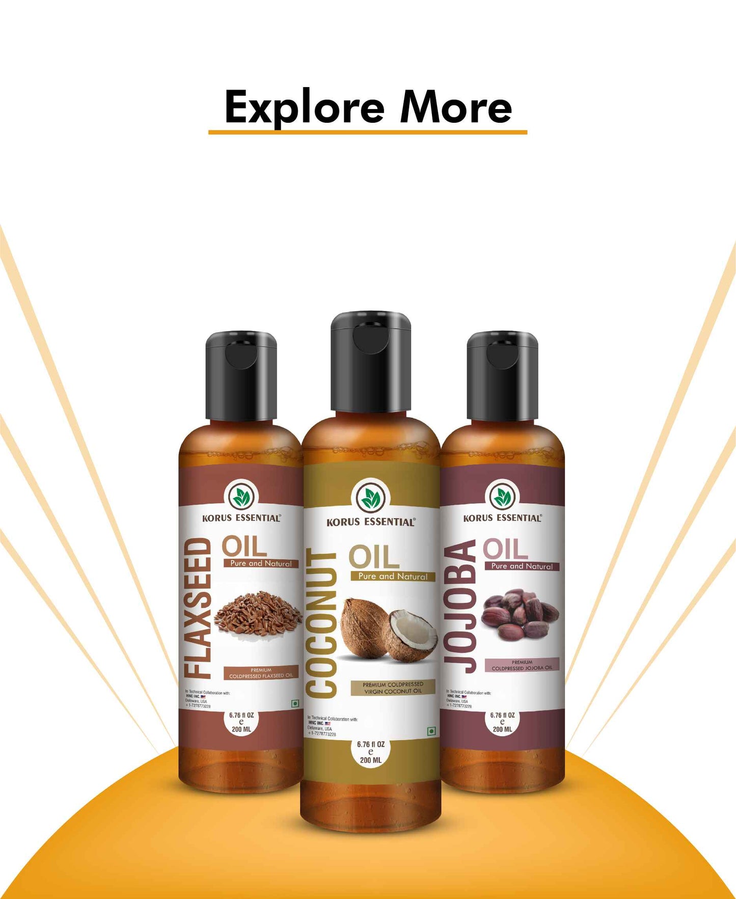 Korus Essential Castor Oil - 200ml - HNW GLOBAL