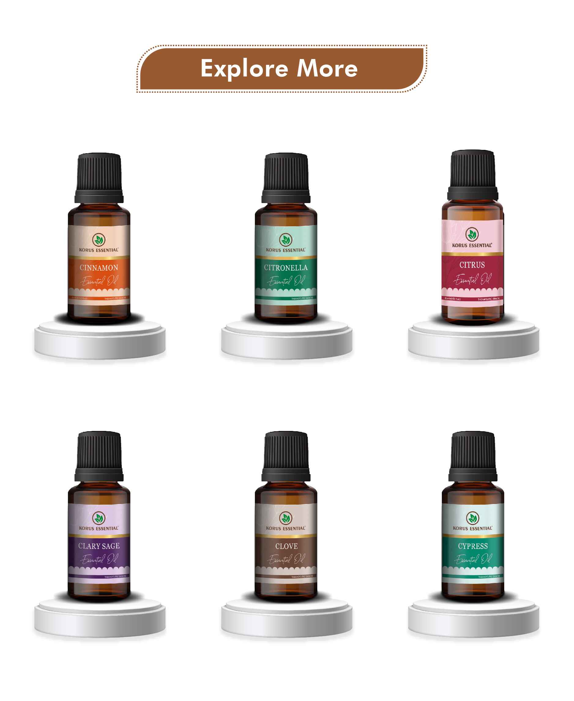 Korus Essential Cedarwood Essential Oil - 15ml - HNW GLOBAL