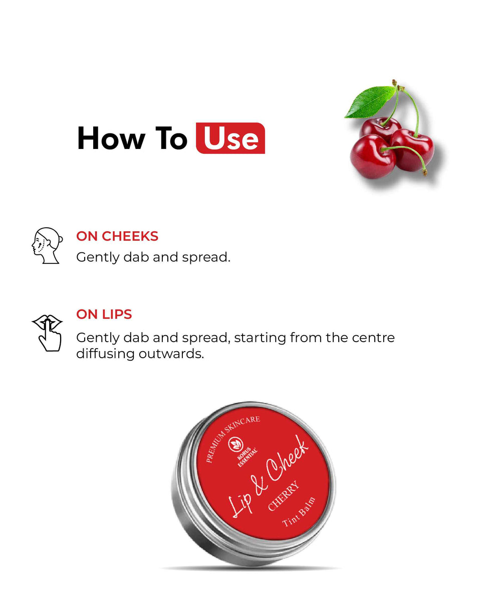 Korus Essential Cherry Lip & Cheek Tint Balm - 8 Grams - HNW GLOBAL