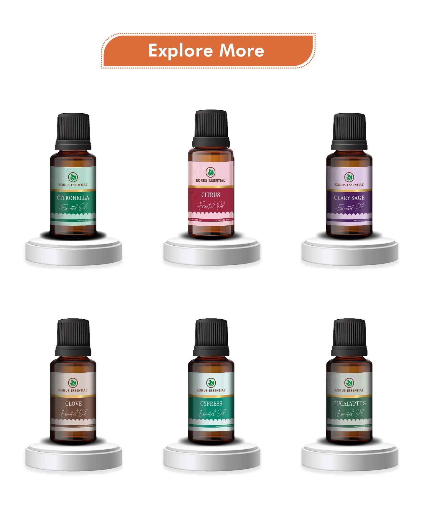 Korus Essential Cinnamon Essential Oil - 15ml - HNW GLOBAL