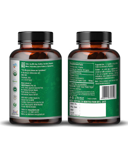 Just Jaivik Organic Cissus Caplet - 750mg, 90 count - HNW GLOBAL