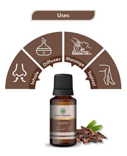 Korus Essential Clove Bud Essential Oil - 15ml - HNW GLOBAL