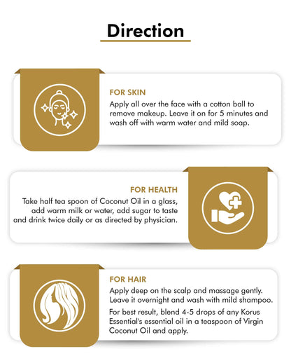 Korus Essential Coconut Oil - 200ml - HNW GLOBAL