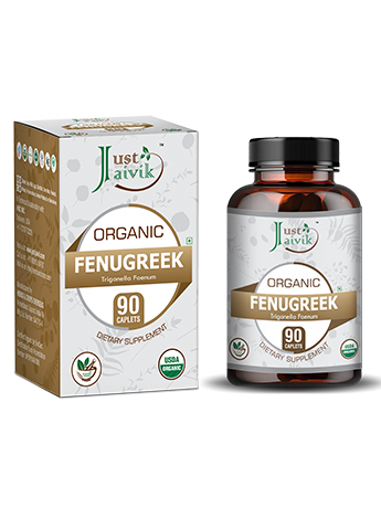 Organic Fenugreek Caplet - 750mg, 90 count