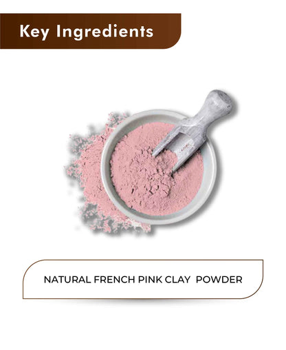H&C Natural French Pink Clay Powder - 100gm - HNW GLOBAL