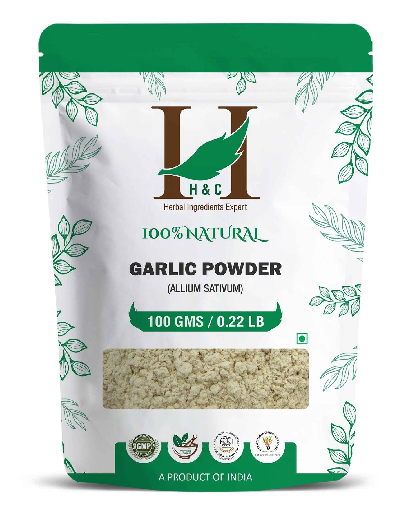 H&C Natural Garlic Powder - 100gm - HNW GLOBAL