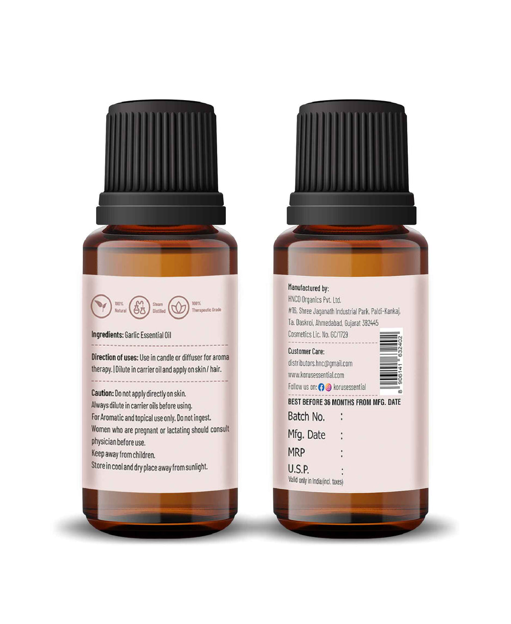 Korus Essential Garlic Essential Oil - 15ml - HNW GLOBAL