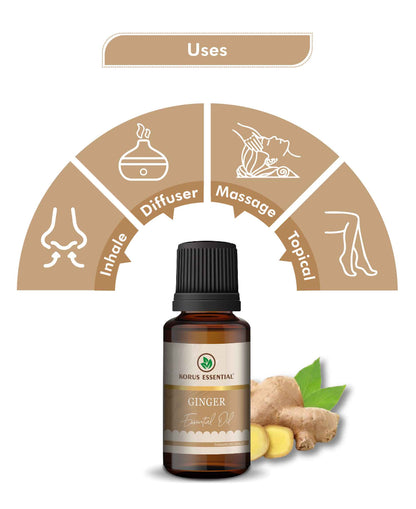 Korus Essential Ginger Essential Oil - 15ml - HNW GLOBAL