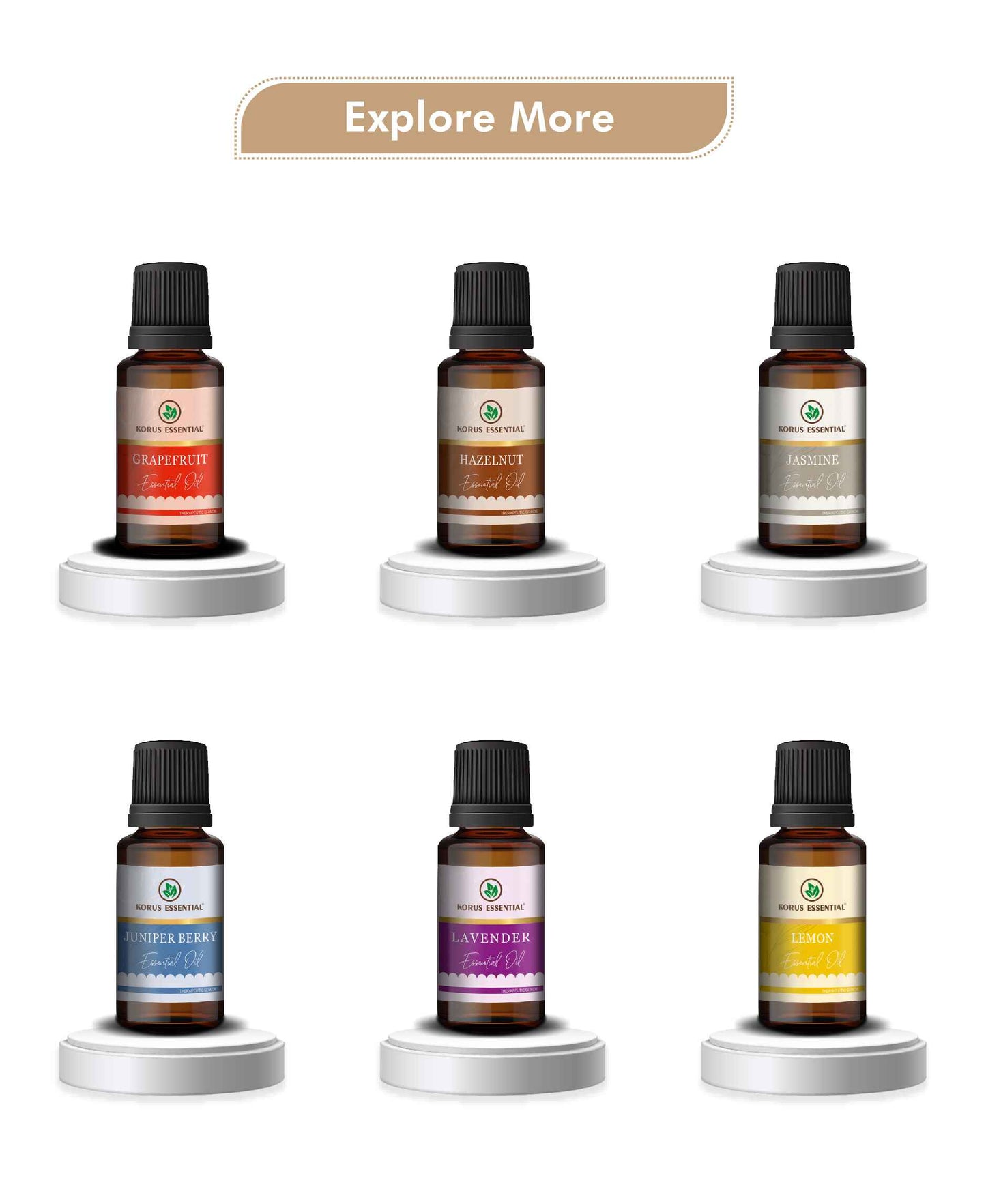 Korus Essential Ginger Essential Oil - 15ml - HNW GLOBAL
