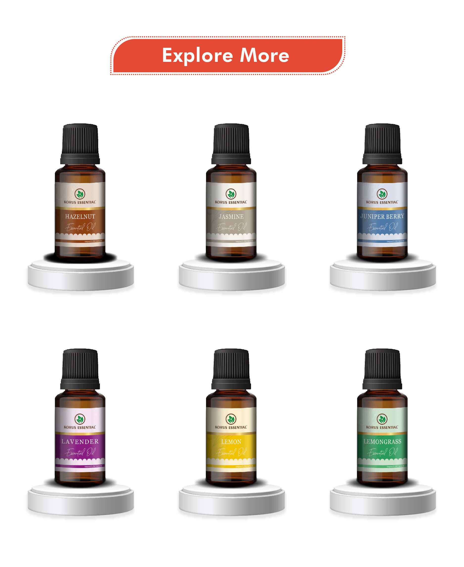 Korus Essential Grapefruit Essential oil - 15ml - HNW GLOBAL
